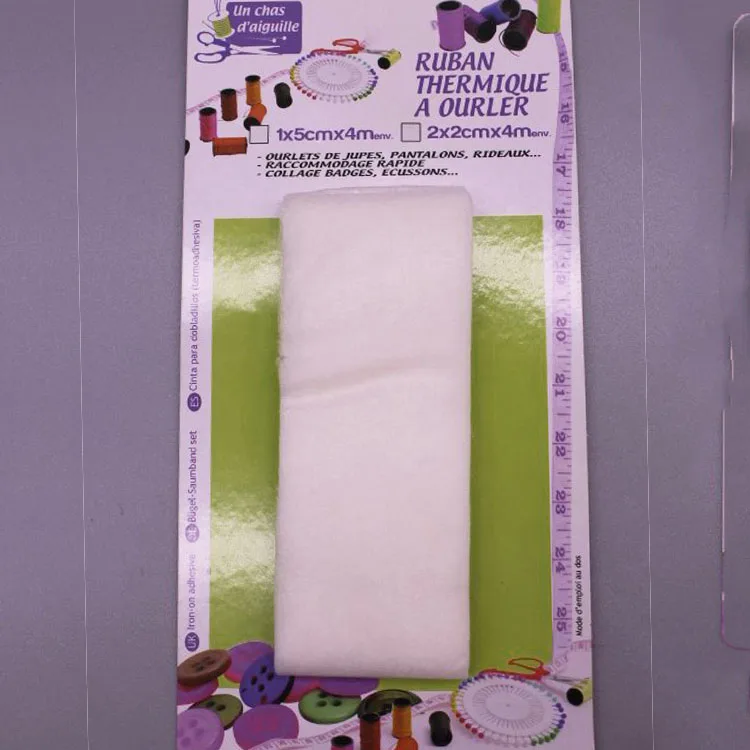 3*6m,3*8m rolls of Iron-on fusible hemming tape with competitive price