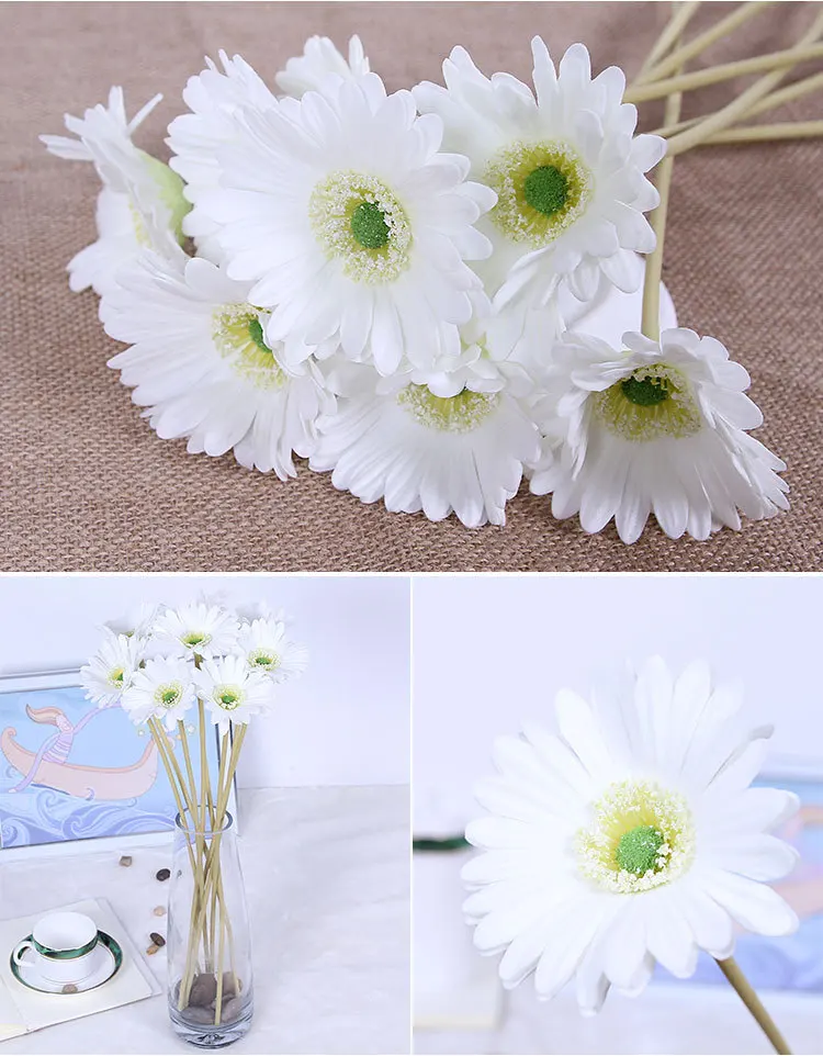 ZERO Silk Hot Seal High Quality Real Touch Single Artificial Gerbera For Home Wedding Office Party Decoration