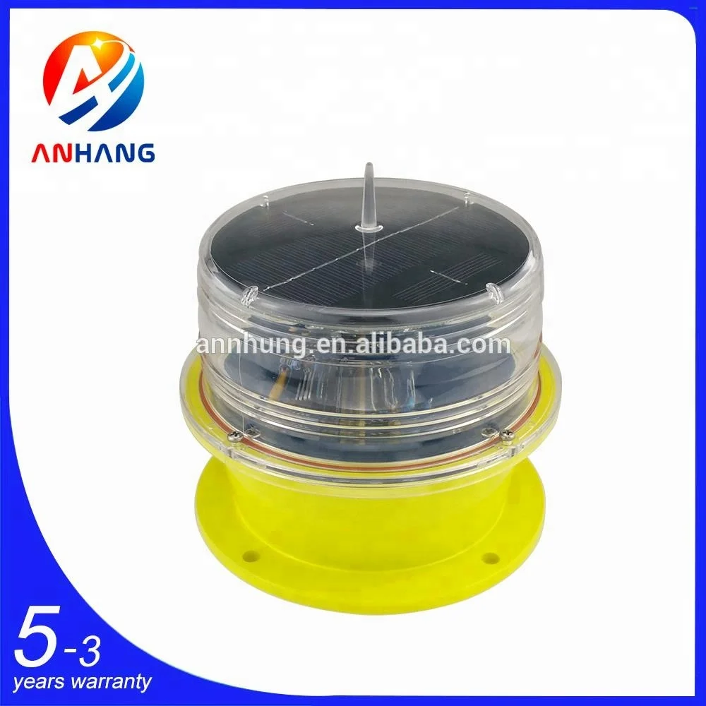 Red LED Low Intensity Solar-Power Aviation Obstruction Lights / Solar Taxiway Light / Runway light