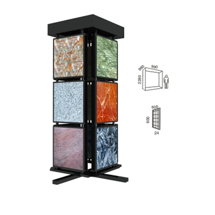 Promotion Sample Display Rack rotating display stand for tile