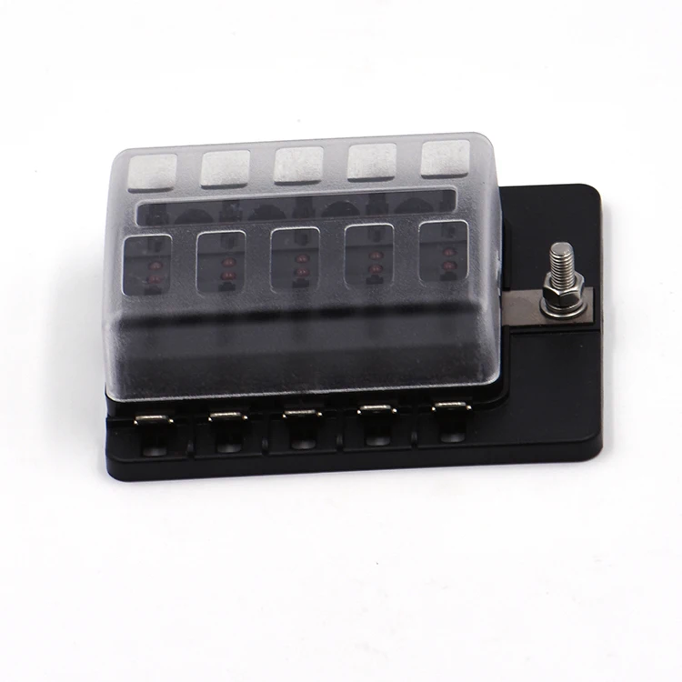 4/8 awg gauge agu fuse holder distribution block 4 gauge in to (2) 8 gauge out