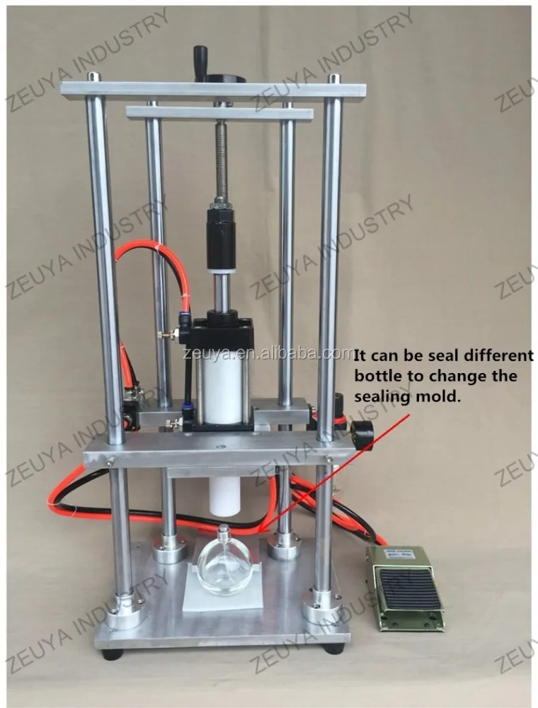 Manual Pneumatic Beer Crown Cap Sealing Pressing Capping Machine