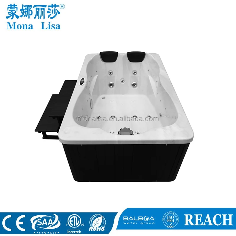 Hot Sale Bath Tub Spa Relaxing Monalisa M-3374 Outdoor Massage Reversible Whirlpool Bathtub Freestanding Hydromassage Optional