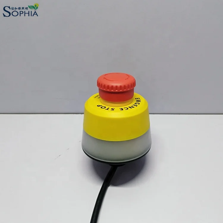 Baner 30mm mount illuminated emergency stop push button for assembly line production line