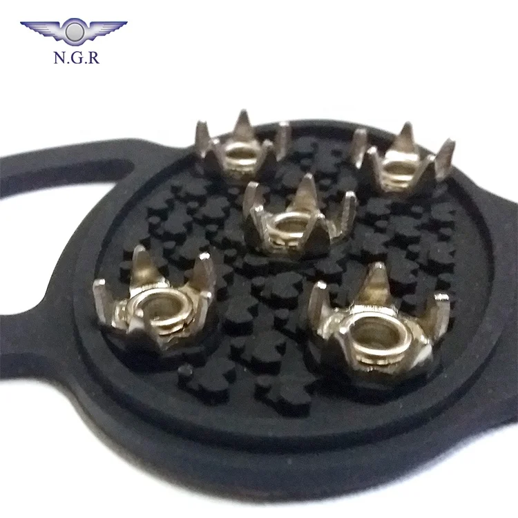 Women universal winter use 5 spikes ice cleats for high heel shoes