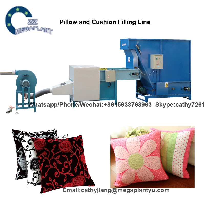 Pillow Cushion Polyester Fiber Filling Machine Feather Cotton Bale Opener Micro Opening