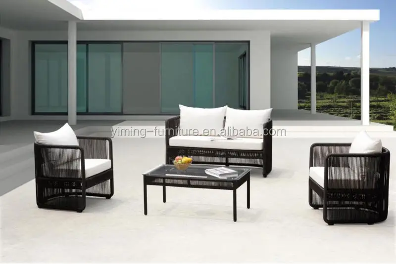 DISCOUNT   outdoor wicker Rattan Deep Seating Water proof Spanish Sofa/lounge Garden/Hotel Sofa rattan furniture