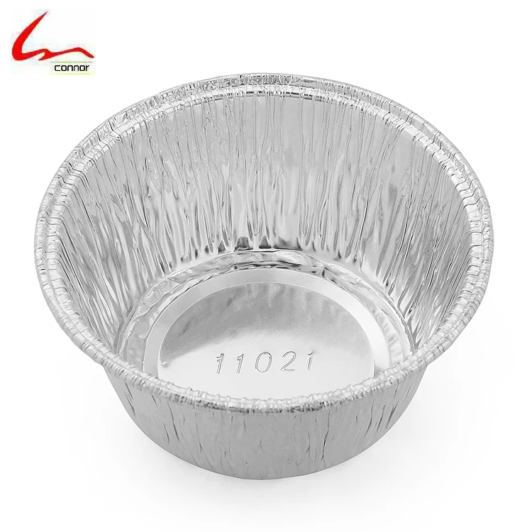 
Disposable Food Grade Round Aluminum Foil Container For Cake Baking 
