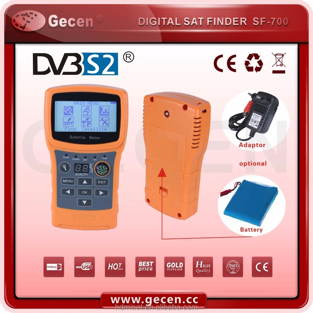 New arrival DVB-S2 original digital satellite finder signal meter SF-700 with Spectrum