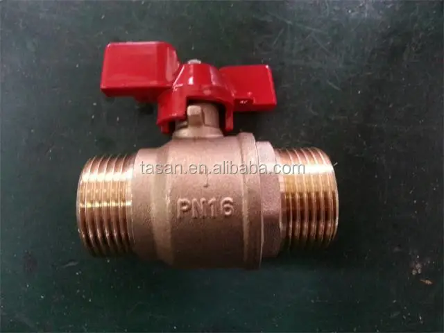 S1106 40 brass ball valve M M