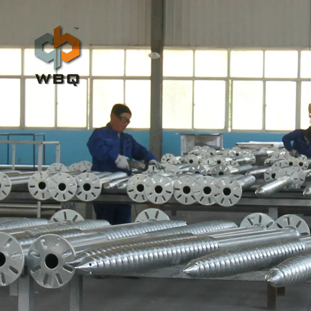 OEM factory supplier galvanized ground earth screw anchor for solar system, fence