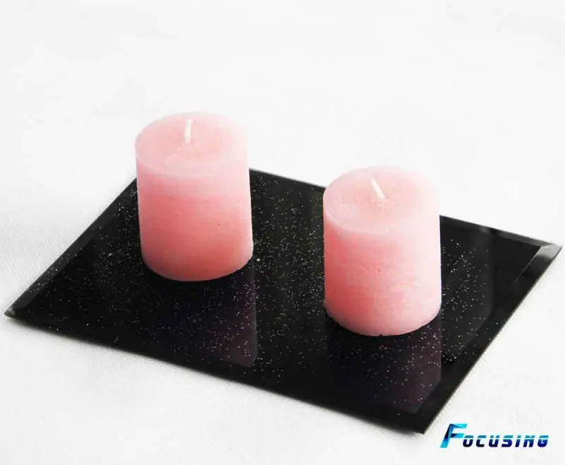 
2mm-5mm thick tempered clear beveled glass 