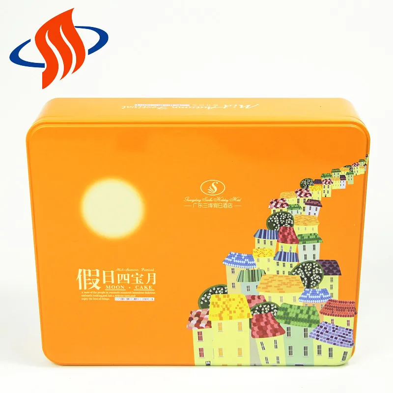 Квадратный освежитель воздуха бисквит консервную добычи олова тиснением оборудования кофе жестяной упаковки