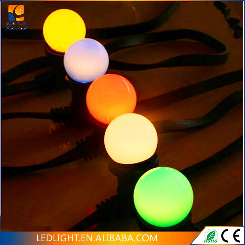 Led Belt Festoon Light Festive Carnival Fairy Holiday Lights for Wedding Party E27 G45 Globes Waterproof 40 80 FlatA