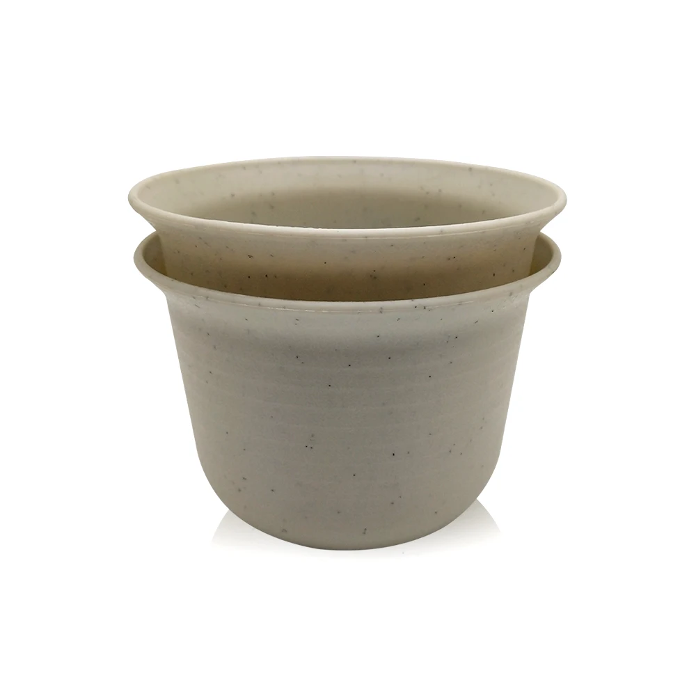 
China supplier outdoor indoor small round plastic garden flowerpot 