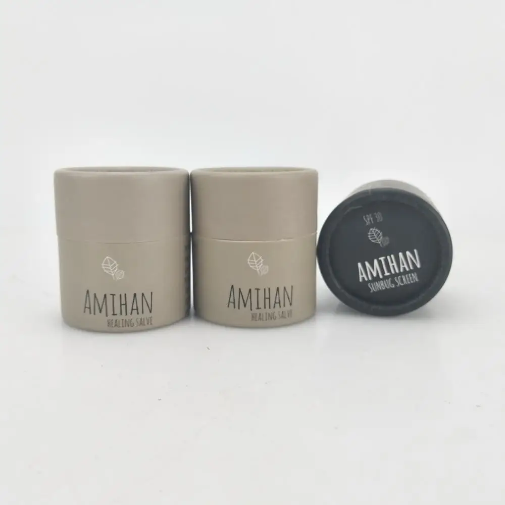 Экологичный Тюбик из крафт-бумаги с эффектом пуш-ап для бальзама для губ