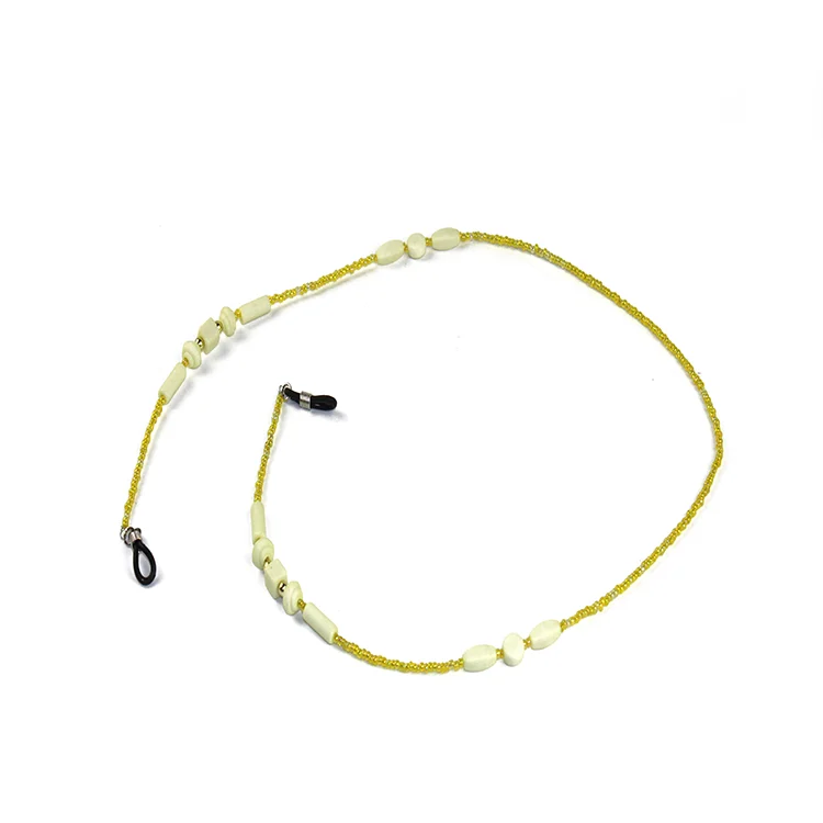 Shinetai Hot Selling Yellow Plastic Necklace Reading Glasses Cord Strap