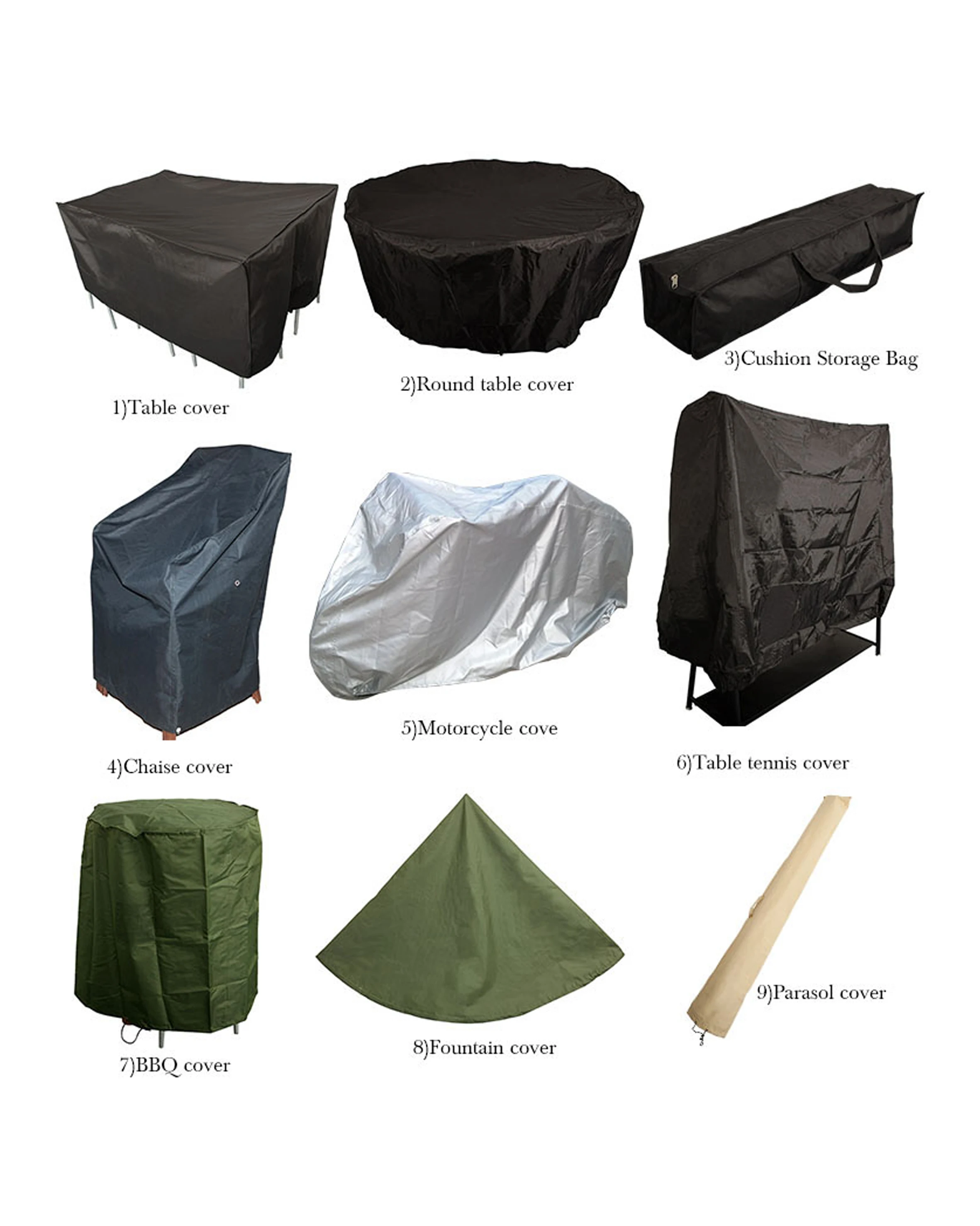 
sunblock waterproof gradern outdoor outside furniture cover 