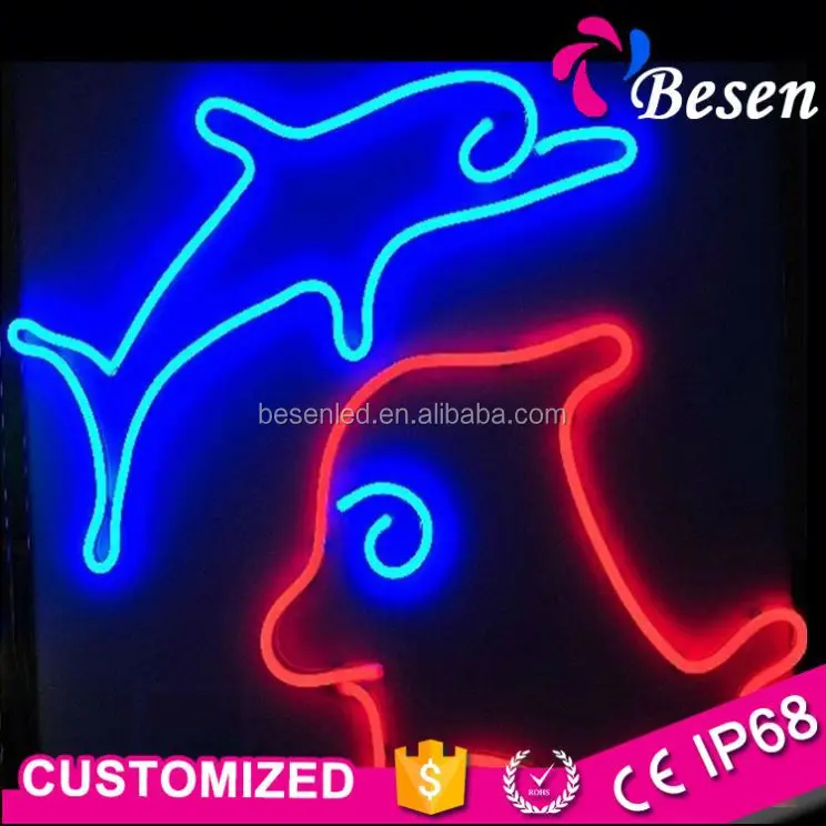 BesenLed Led Hotel Light Fake Custom Tube Acrylic Mini Small Battery Powered Neon Rope Sign,Flexible Neon Light Signs Led