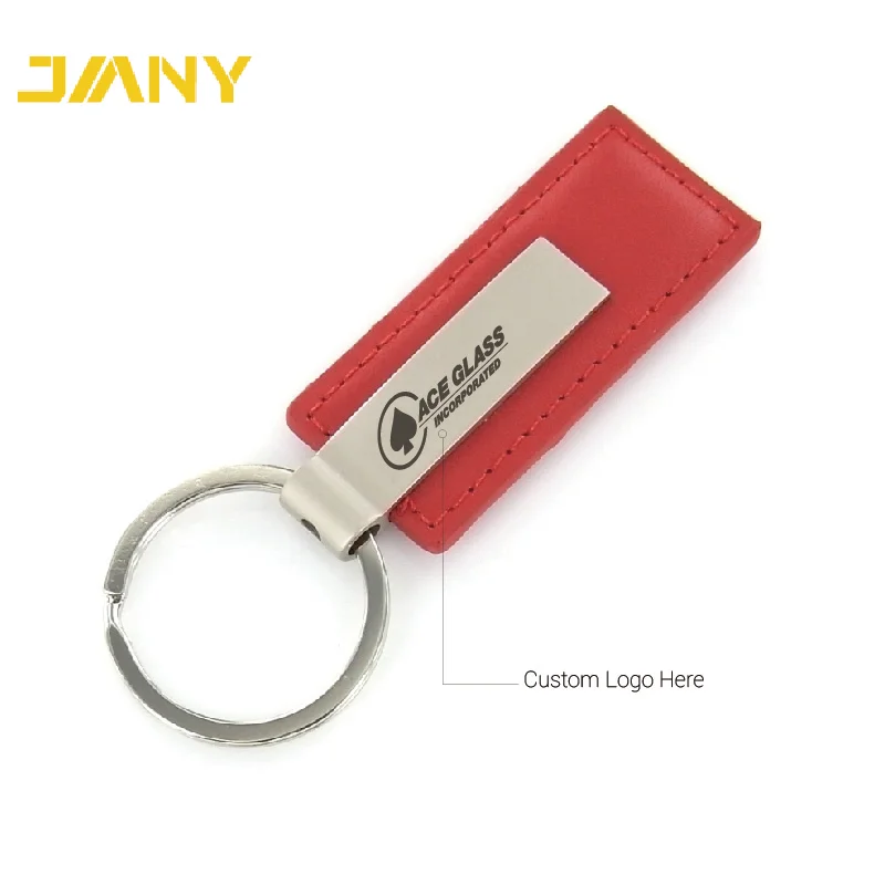 Wholesale Custom Laser Engraving Car Logo Leather Keychain