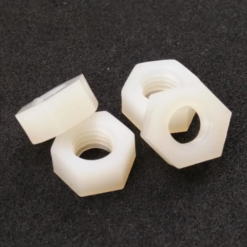 M6 Plastic Nylon Hex Nuts Standard PA 66 Fastener