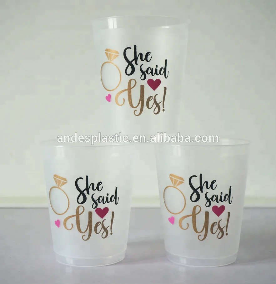  2017 Горячая продажа оптом 400 мл глазурь Pp пластиковые гибкие стаканчики для питьевой воды