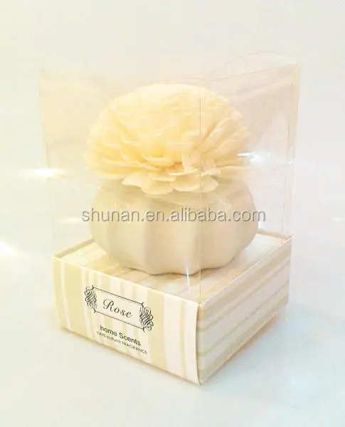 50ml Home fragrance Sola Flower Ceramic Diffuser with ceramic jar, air fresher gift set SA-1346