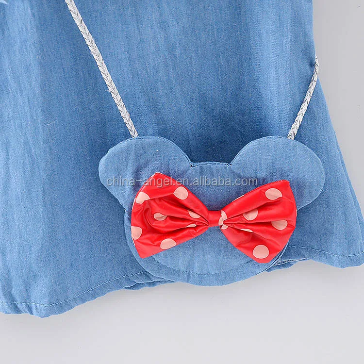Новое летнее платье для маленьких девочек, детская одежда, джинсовое платье