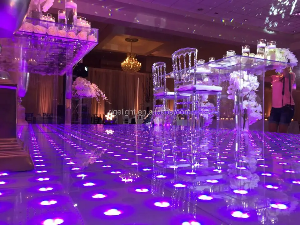 60X60cm high portable led digital dancing floor