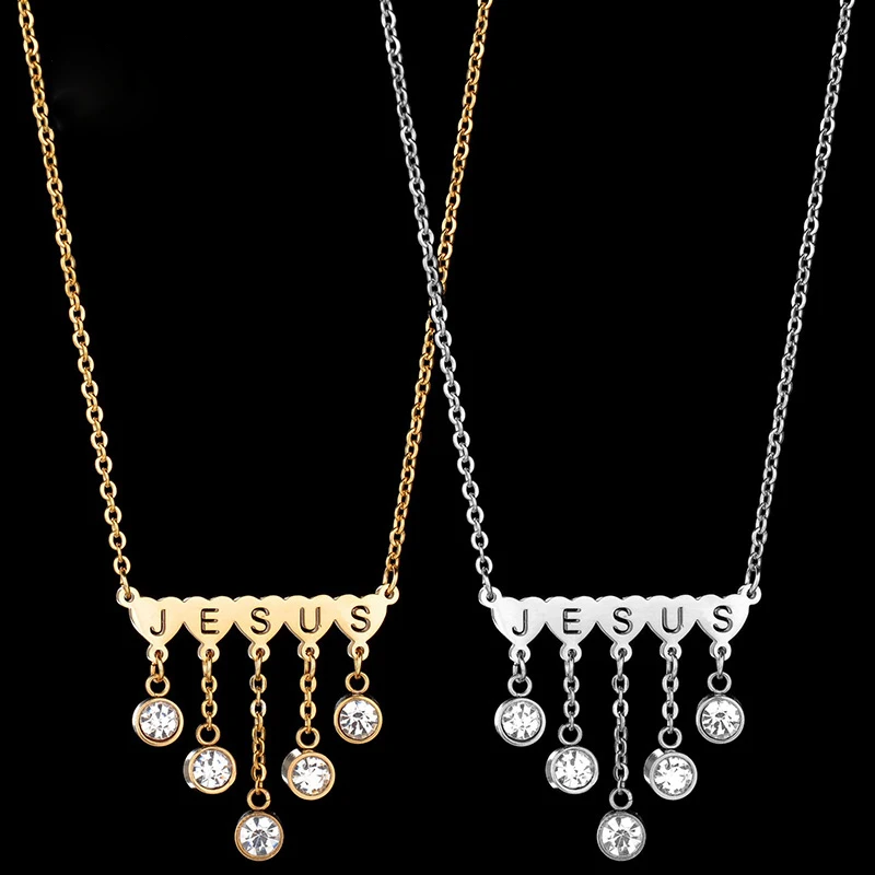 English alphabet diamond stainless steel any name necklace pendant