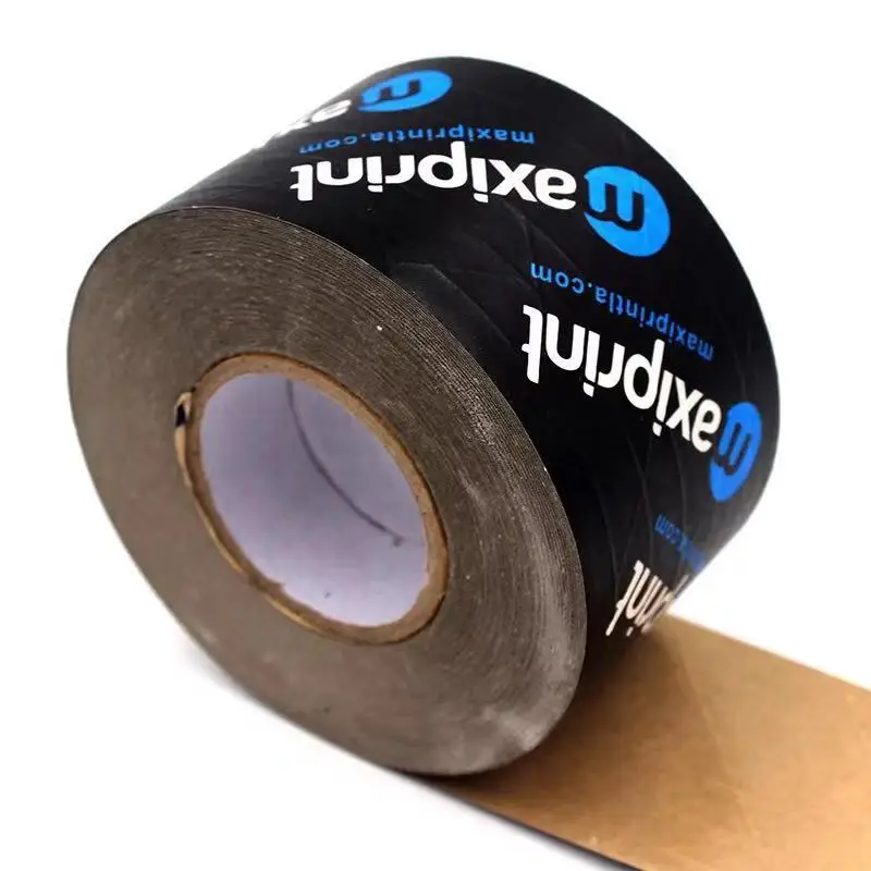 3% Discount Hot sale cheap environmentally friendly water activated black custom printed reinforced kraft paper tape