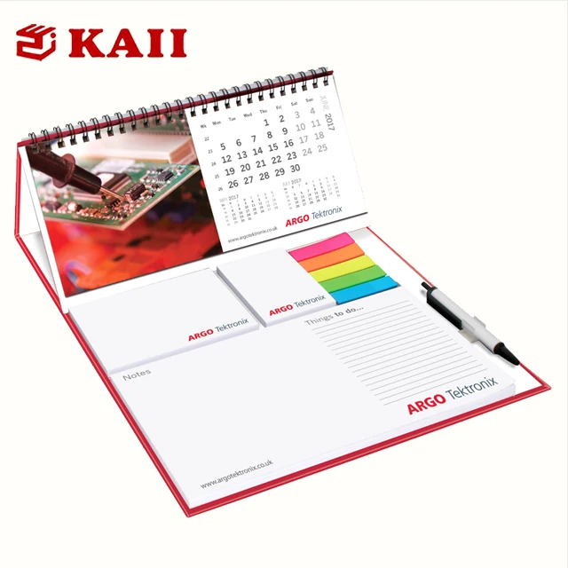 
KAII High Quality OEM Calendar Sticky Note Sets For Table Desk 