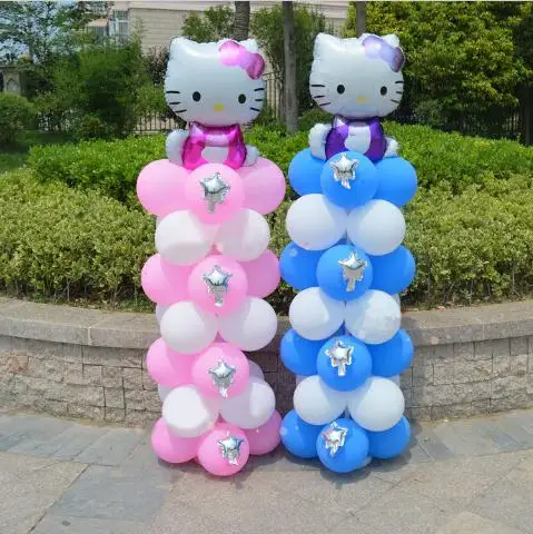 Balloon Column Stand Kits Arch Stand with Frame Base and Pole for Wedding Birthday Festival Party Decoration