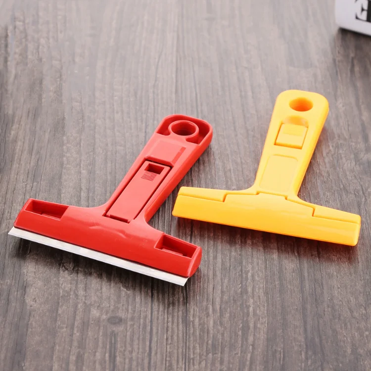 Portable Cleaning Shovel Knife  Floor Blades yellow glass rubber  Scraper