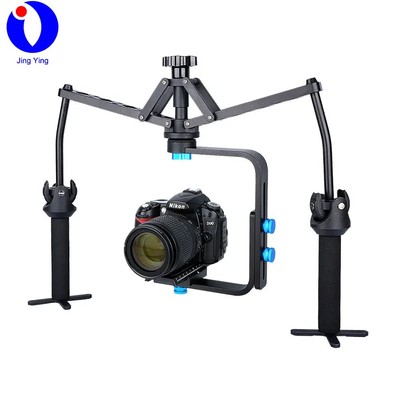 JingYing cheap dual handle video camera spider stabilizer for camera