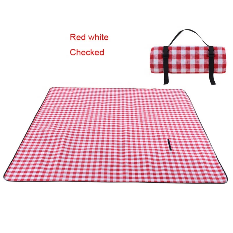 
Acrylic Checked Picnic Blanket Waterproof Beach Mat Camping Mat Picnic Mat Ground/Grass Sheet Hiking Travel Outdoor 