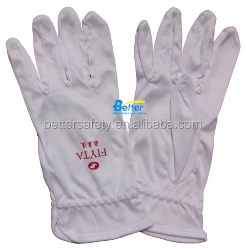 Wholesale High Quality 100% Bleach White Cotton Gloves for Parade From China