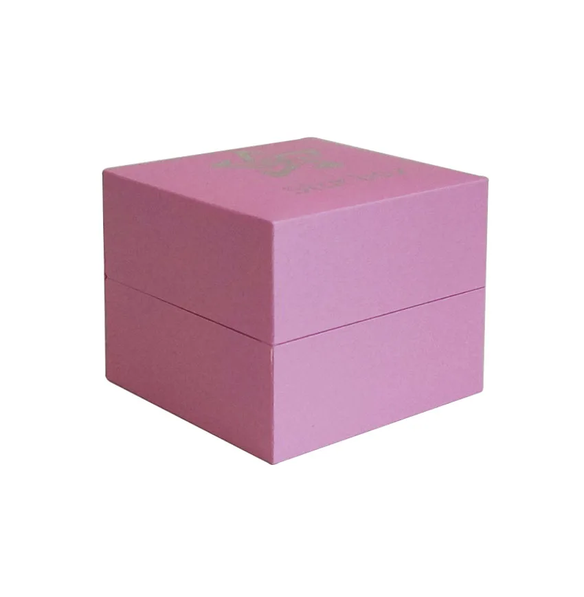 Star box pink color Plastic watch box, paper watch storage box with pillow