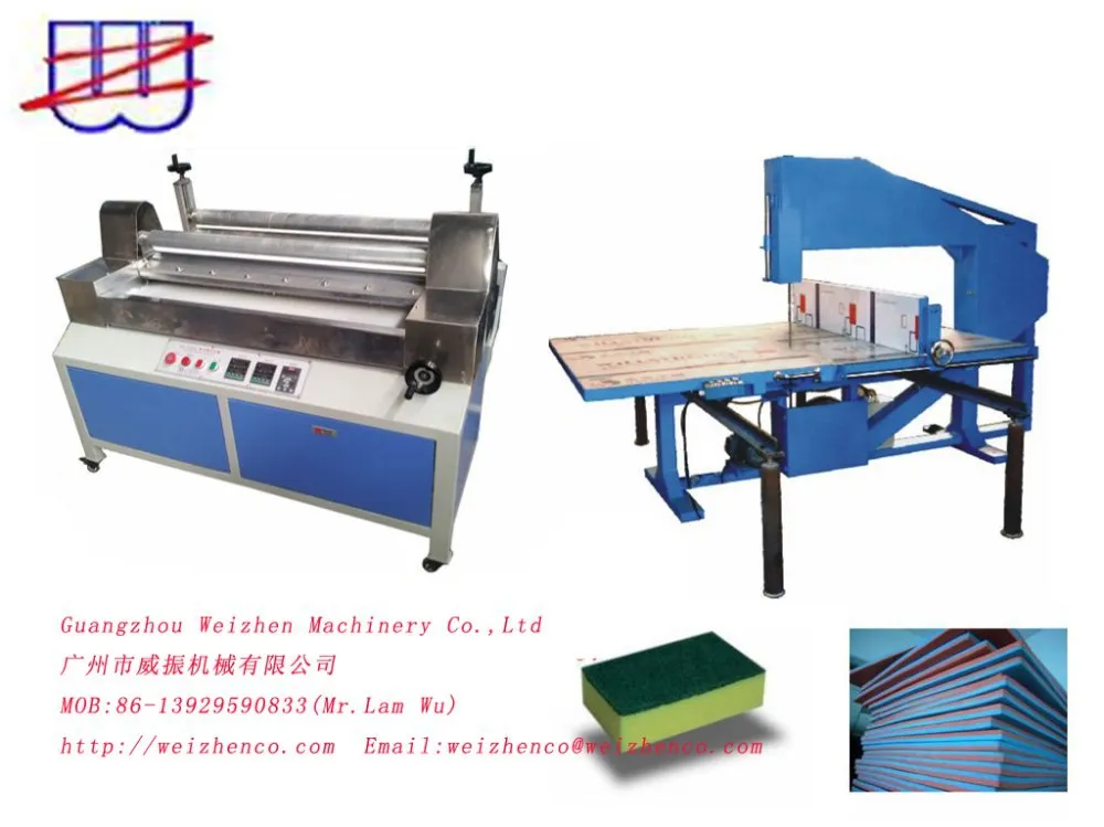 kitchen sponge scouring pad making machine/kitchen sponge vertical cutting machine/scouring pad laminating machine