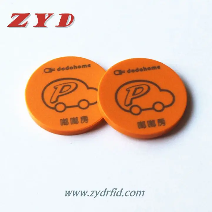 Free sample Waterproof Access Control Card RFID Coin Tag for Metro Subway Token 125khz Rfid Tags