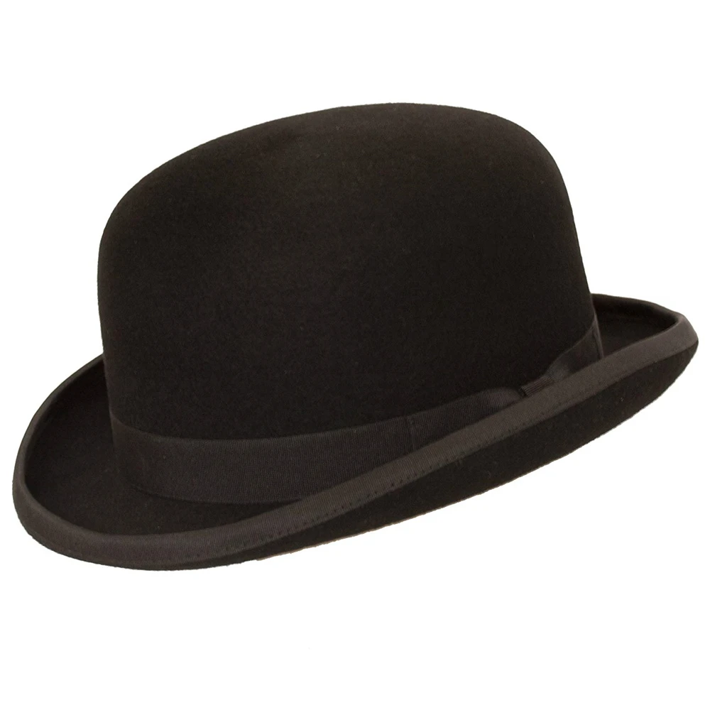 
Wholesale Fleming Firm Felt Derby Bowler Hat 100% Wool 