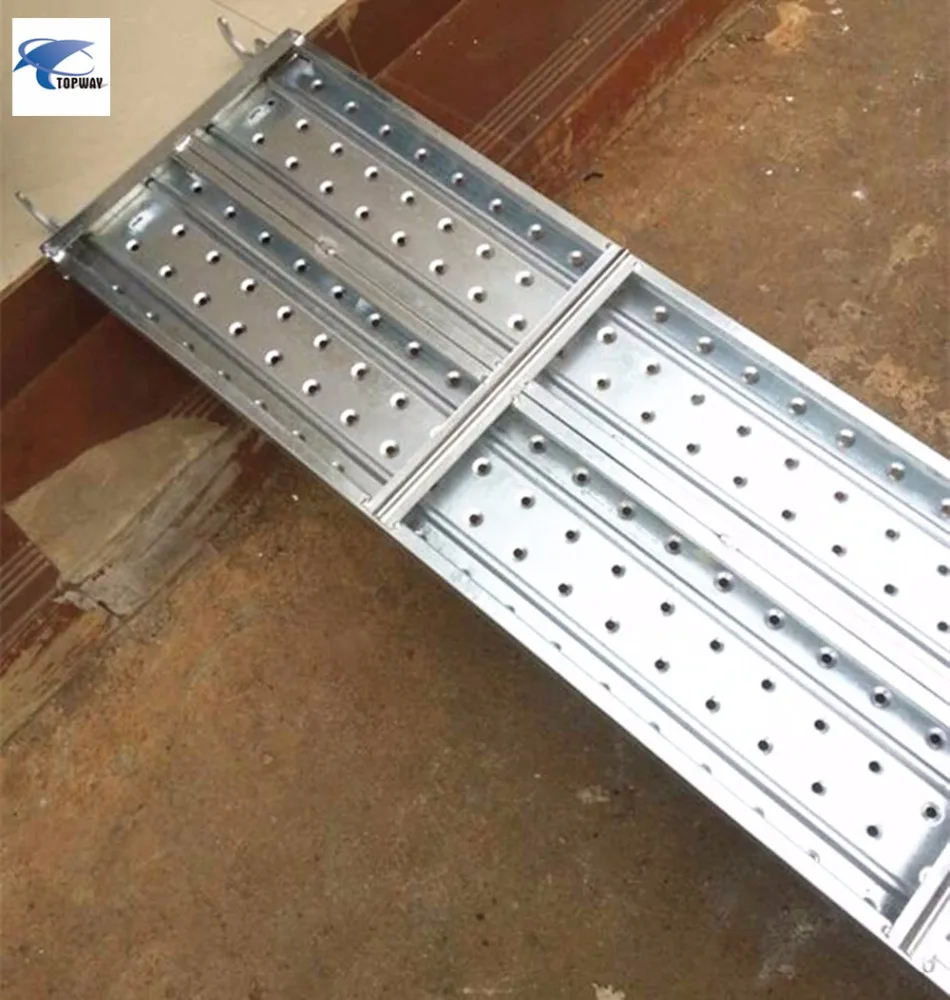 Galvanized scaffolding metal board steel planks with hook