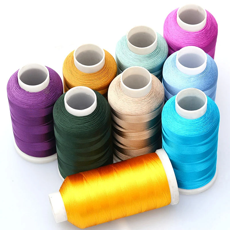 
LONGJIE thread supplier 0.2mm 3000 meters rayon embroidered thread woven tassel thread 