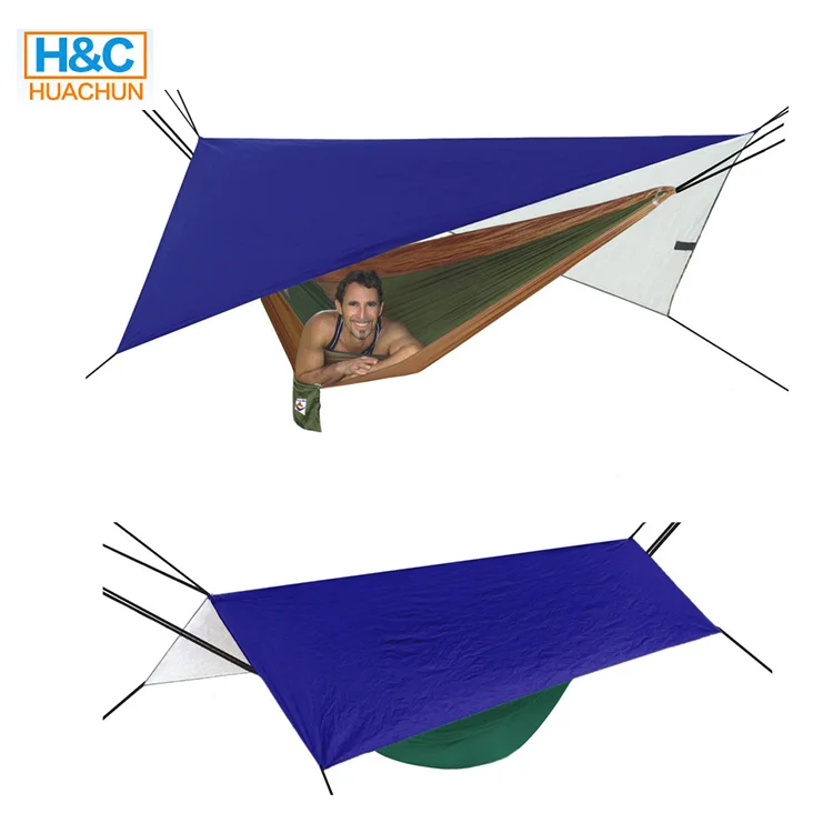 300x300cm 210T Polyester Hammock Camping Tarp Rain fly Camping Tent