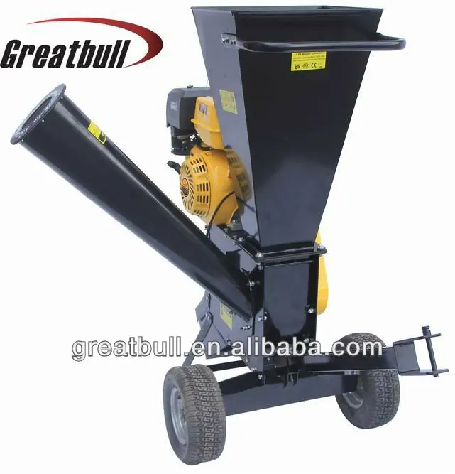 Greatbull 13HP двухстороннее Фидер бензиновый 4-тактный дробилка для древесных отходов машина садовые отходы дробилка для древесных отходов шредер