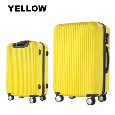 360 degree spinner caster mute wheel trolley luggage abs pc hard suitcase light weight cheap travel bag