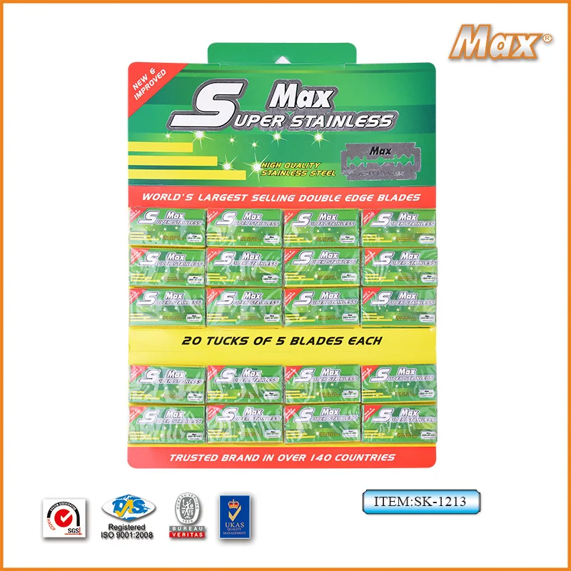 double edge brand name razor blades made by professional razor blade factory