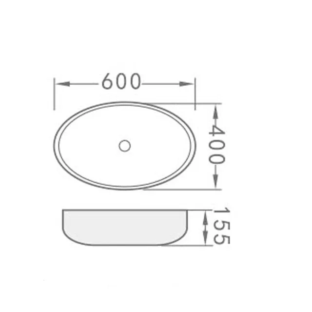 ISO 9001 High Quality Bathroom Sanitary Ware Oval Wash Basin Sink Art Basin Countertop Sinks Ceramic Bathroom Furniture Modern