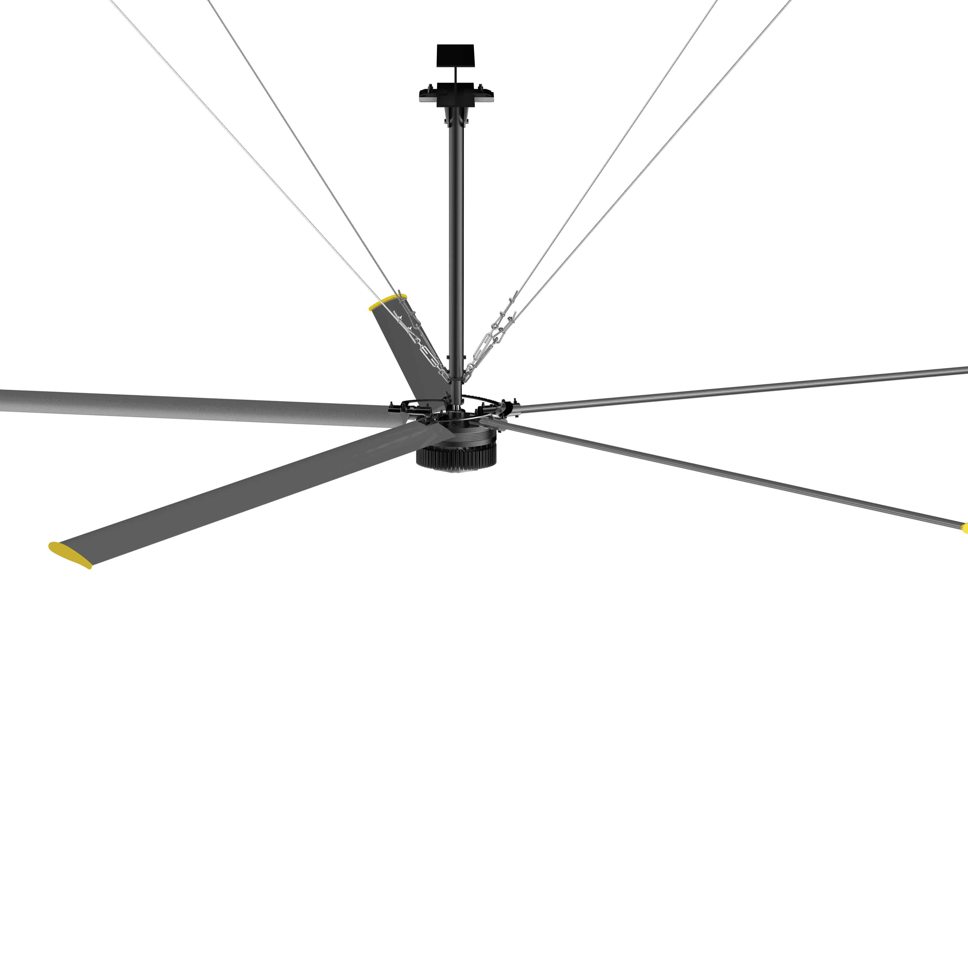 7.3M  PMSM motor Large commercial ceiling fan HVLS fans