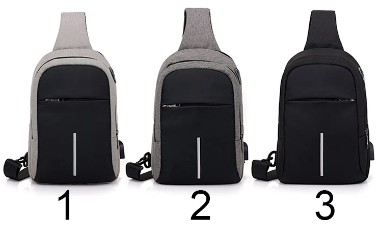 Water Resistant Reflective Straw Crossbody Bag Anti-theft Shoulder Chest Bag With USB Charger Port